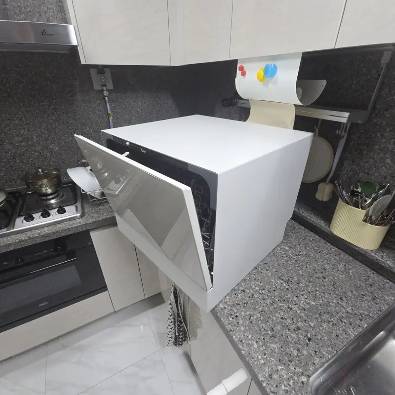 광명 카운터탑 식기세척기 무타공설치 — 시공 전