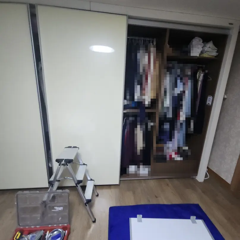 북한산SK시티 안방 붙박이장 붙박이가구 시공 사진 3