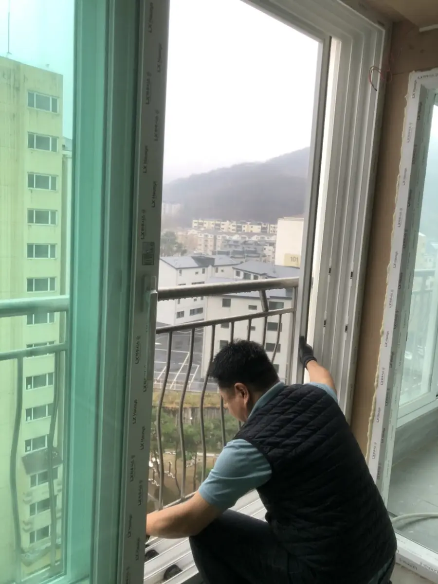 시흥 자가세척미세방충연잎망 교체시공 시흥시 시공 사진 87