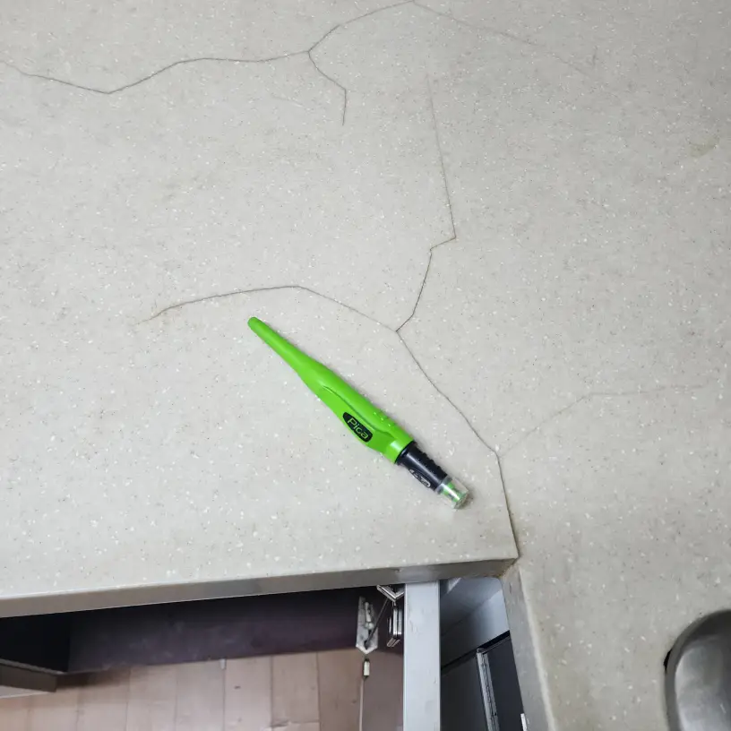 주방상판 대리석 깨짐 복원 보수 시공 사진 45
